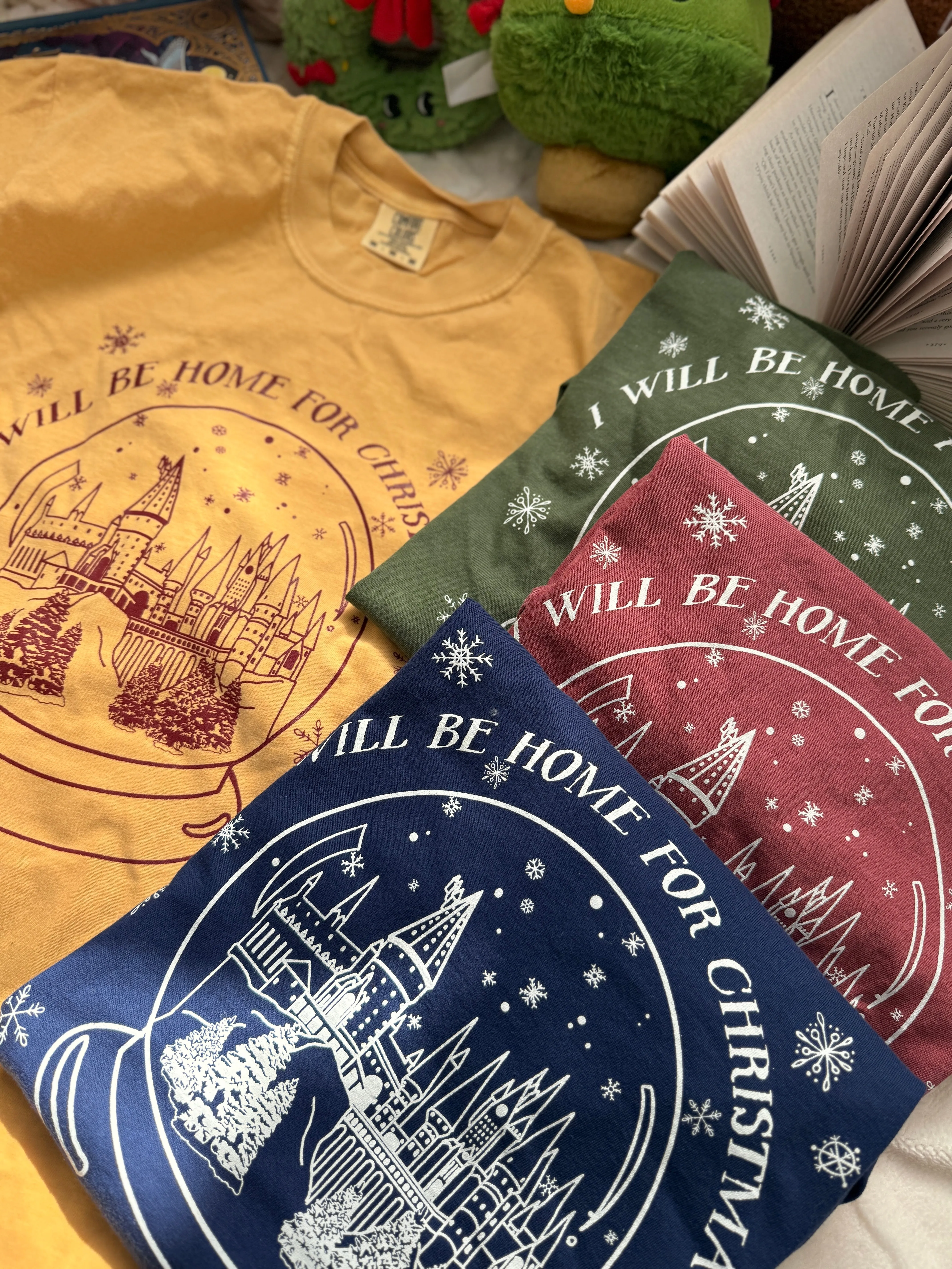 The Castle - I'll be Home for Christmas Garment Dyed Tee