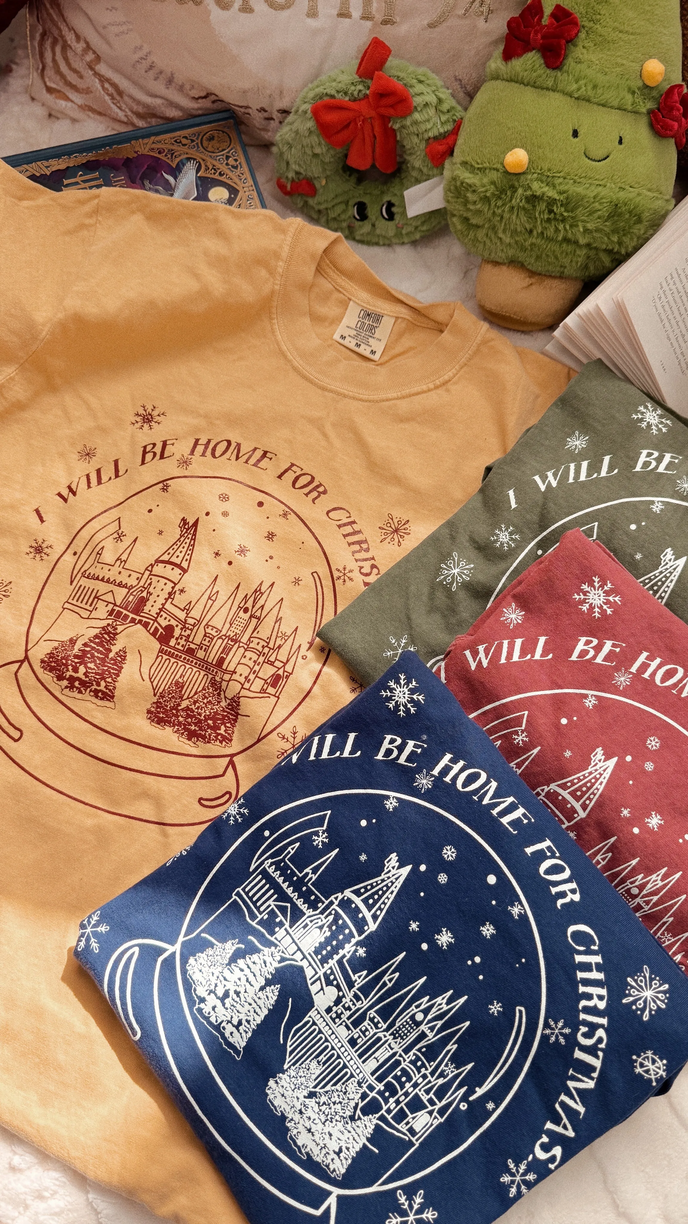 The Castle - I'll be Home for Christmas Garment Dyed Tee