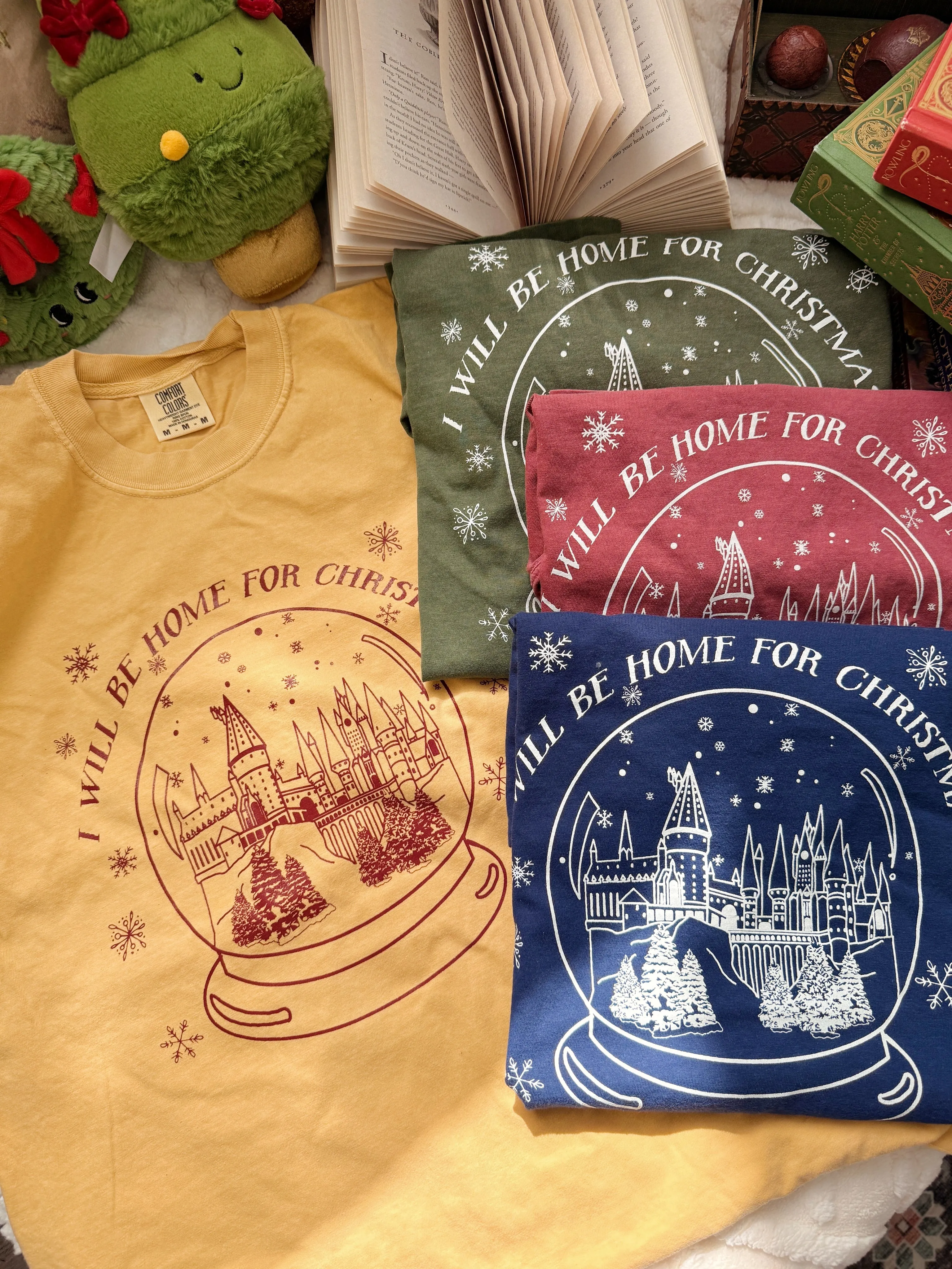 The Castle - I'll be Home for Christmas Garment Dyed Tee