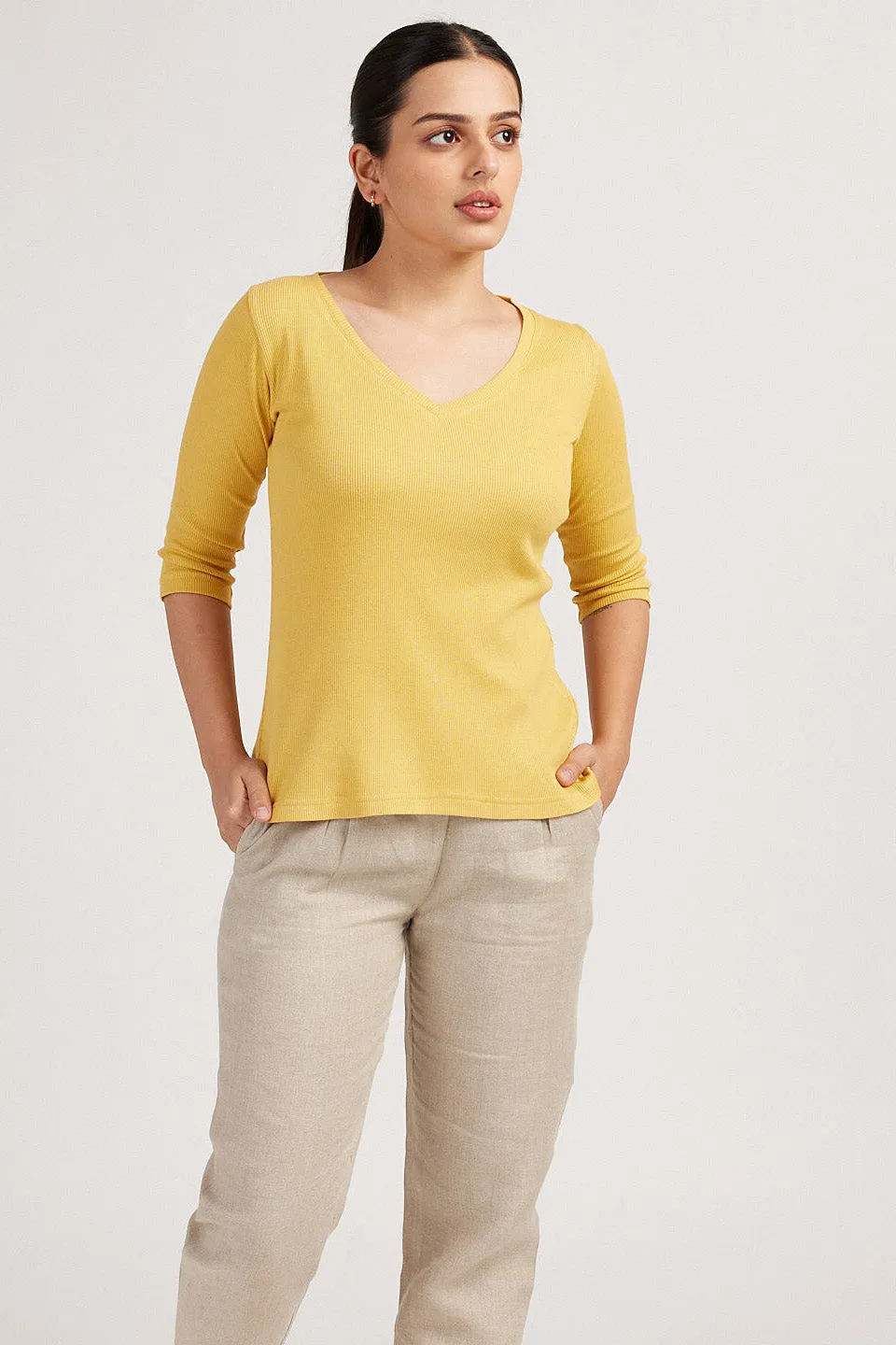 The Rib V Neck