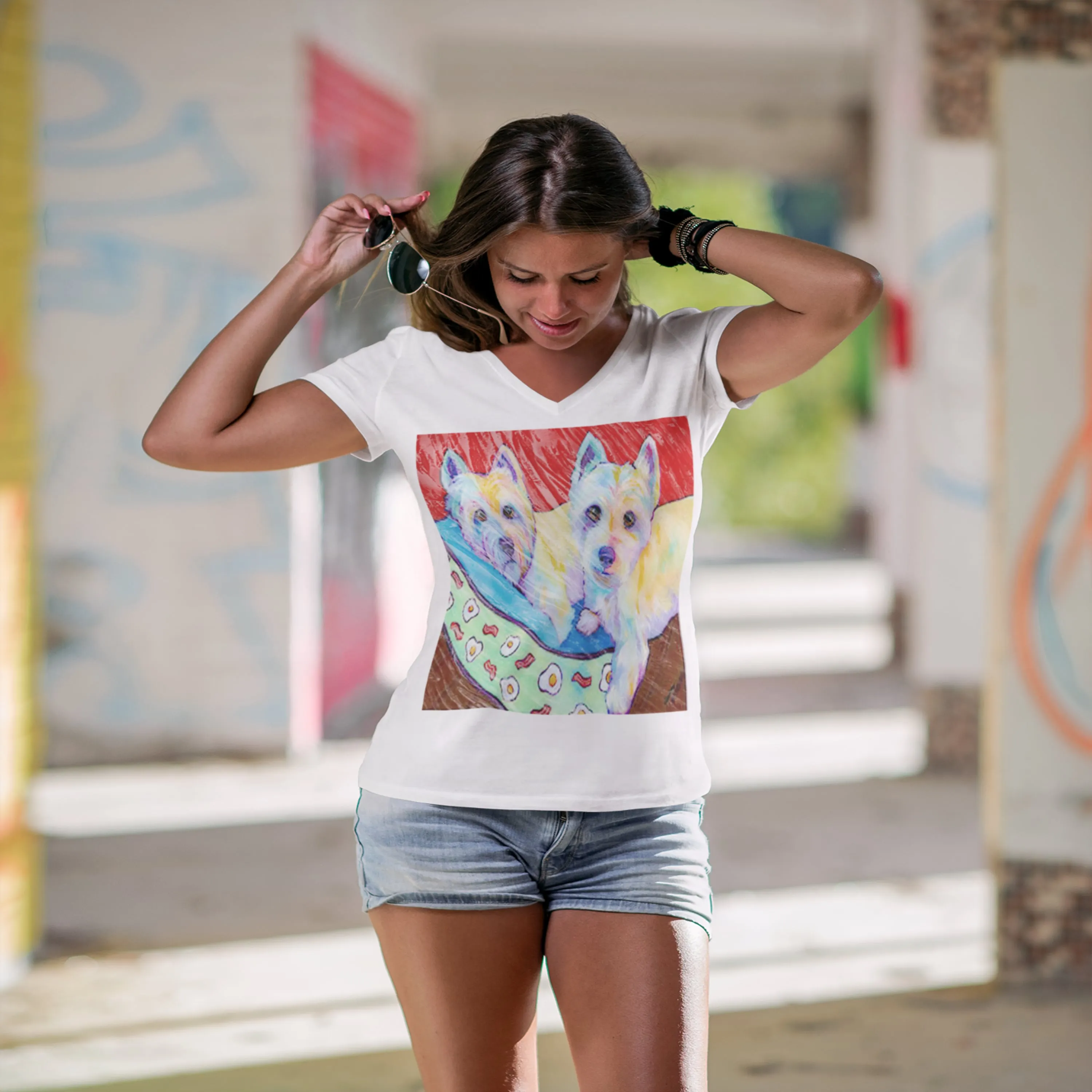 The Westies V-Neck Tee