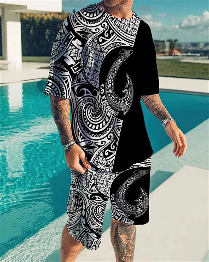 Tiger Printed Summer Sports Set