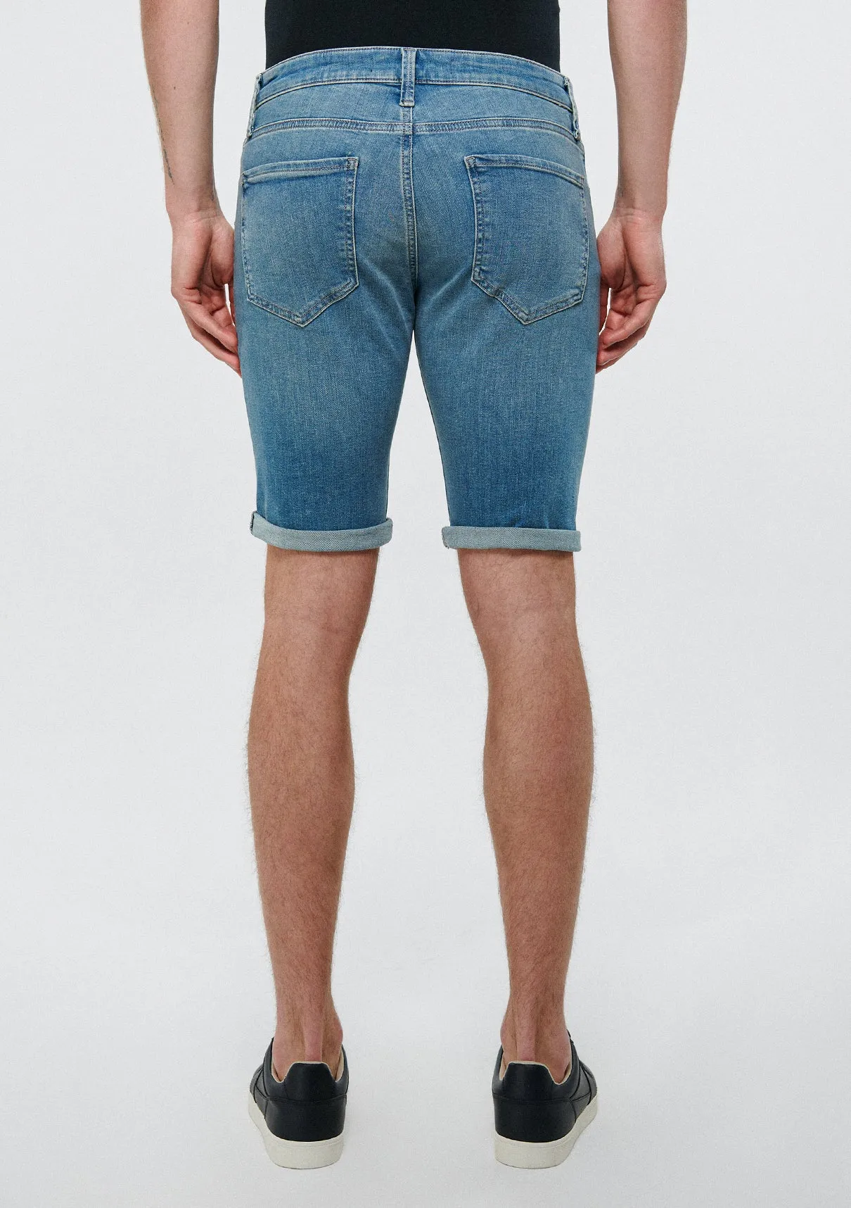 Tim Shaded Mavi Black Jean Shorts