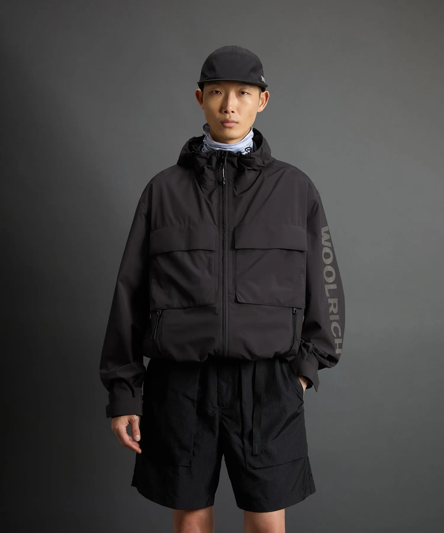 Todd Snyder x Woolrich 3-Layer Jacket in Black