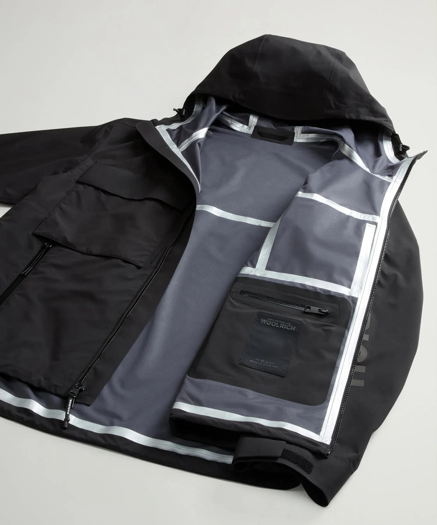 Todd Snyder x Woolrich 3-Layer Jacket in Black