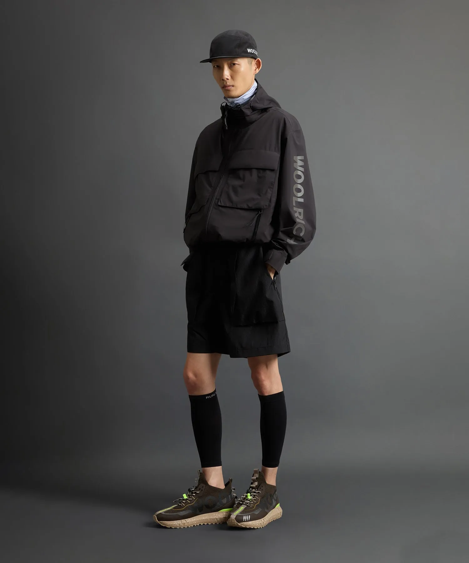 Todd Snyder x Woolrich 3-Layer Jacket in Black