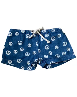 Tootsa Macginty denim peace shorts (size 2-3yrs)