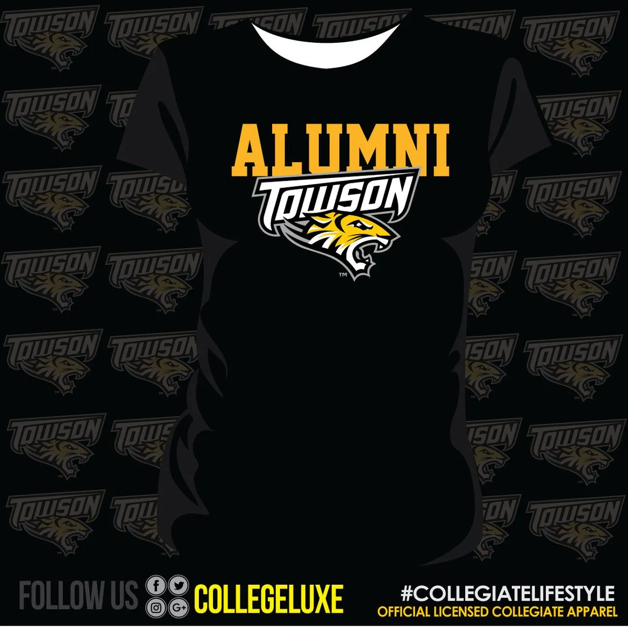 TOWSON -ALUMNI Black Ladies Tees (**)