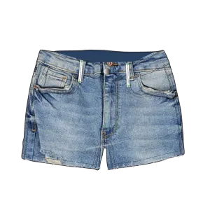 Tractr Girls Indigo Fray Hem Brittany Shorts