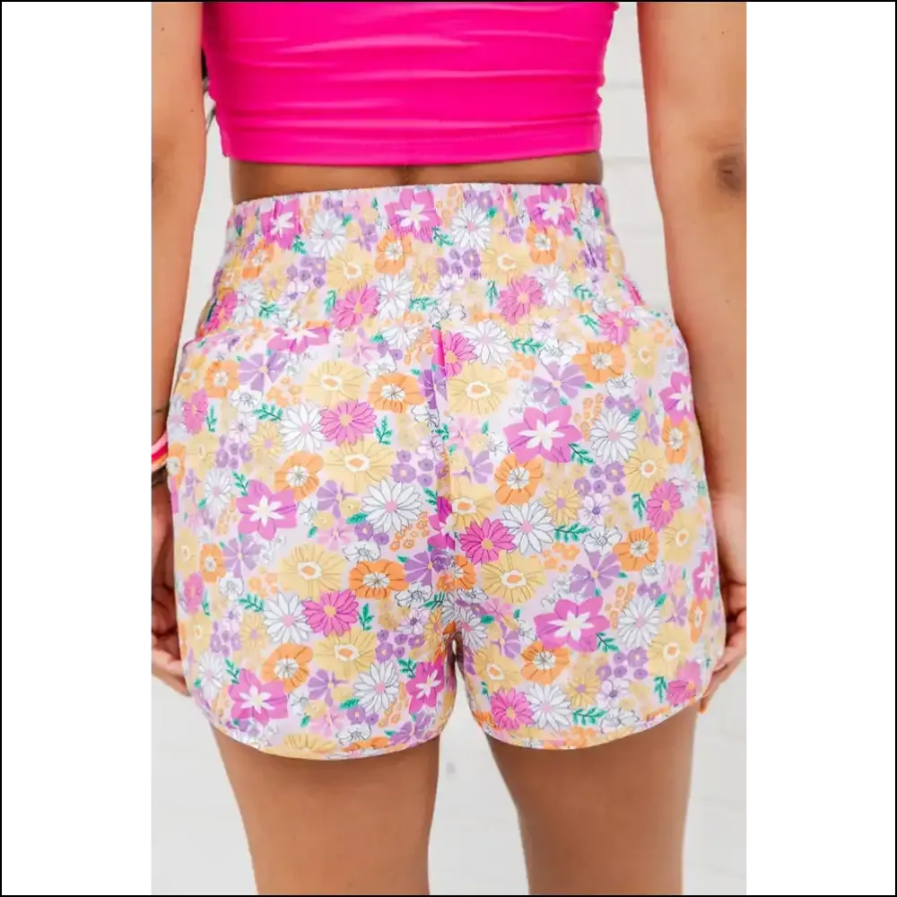 Trendy Printed High Waist Shorts