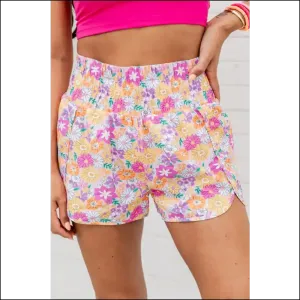 Trendy Printed High Waist Shorts