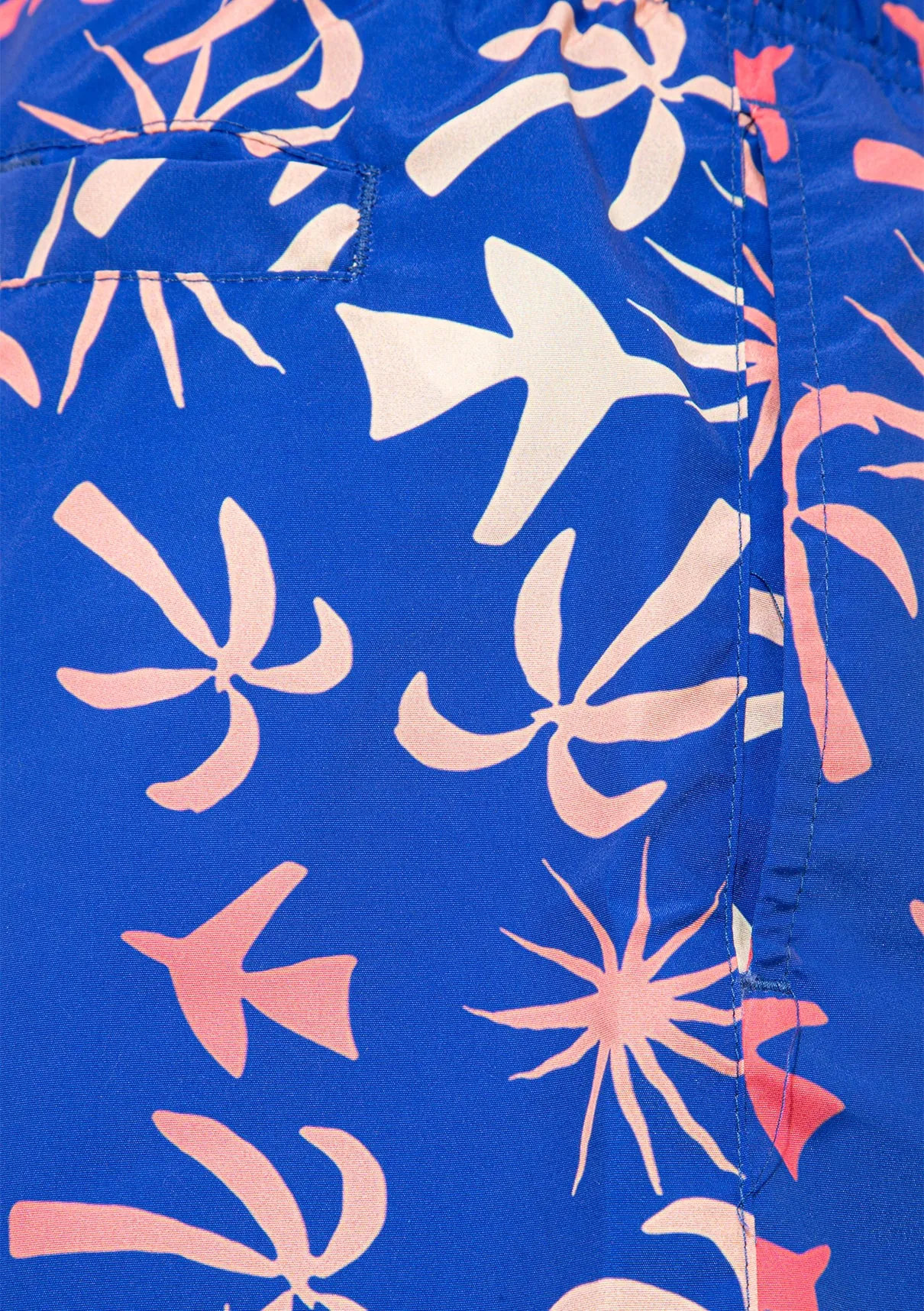 Tropical Printed Blue Trunks