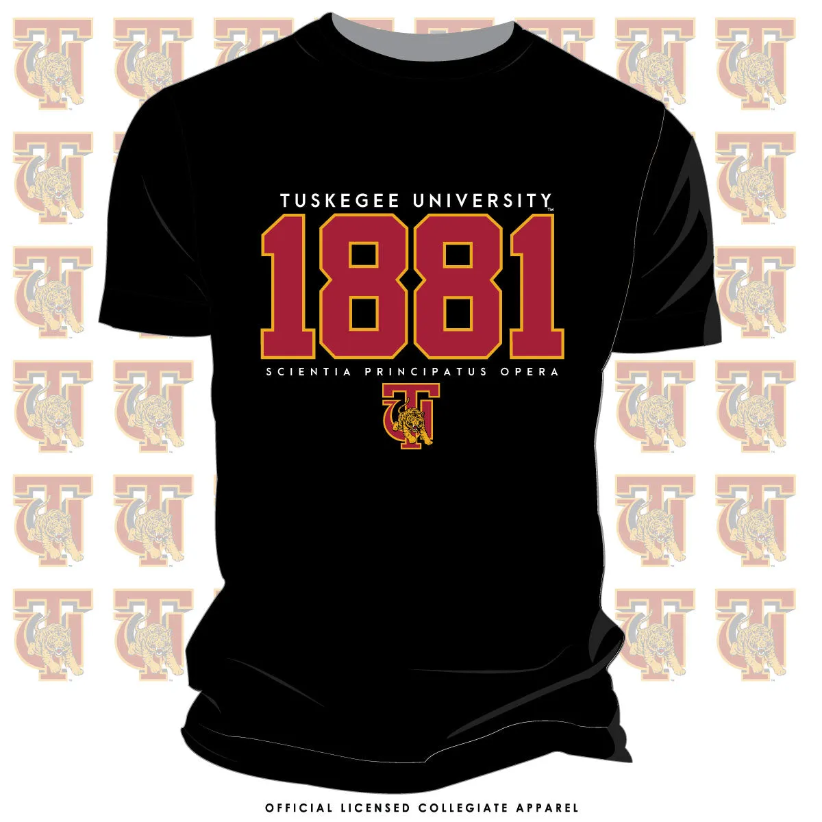 TUSKEGEE | EST. 1881 Black Unisex Tees (**)