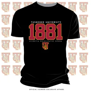 TUSKEGEE | EST. 1881 Black Unisex Tees (**)
