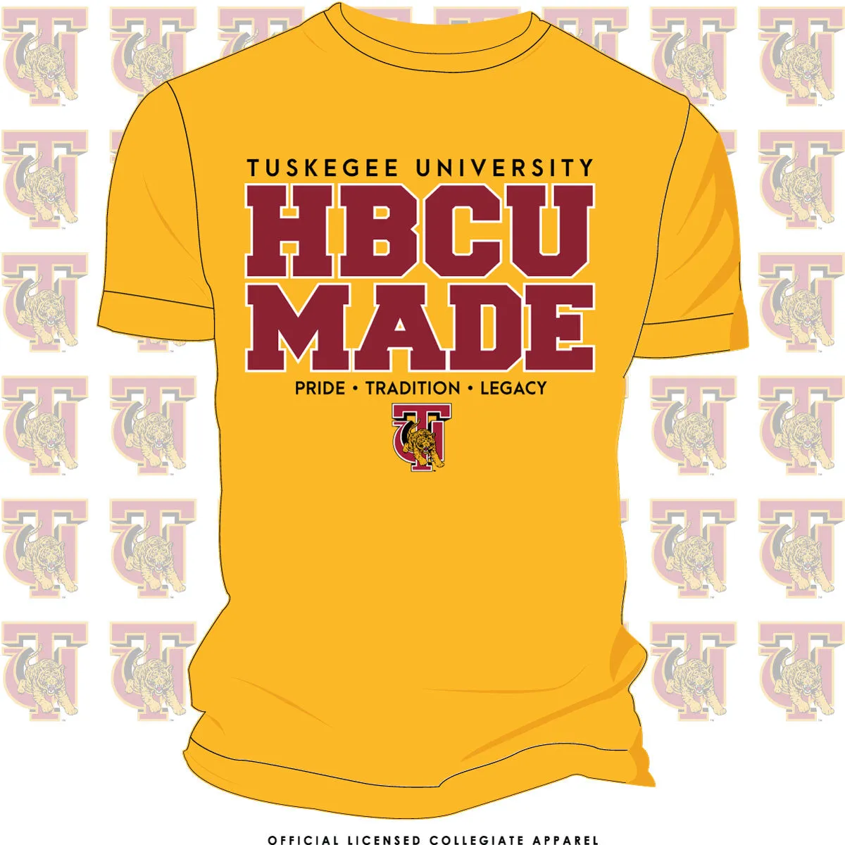 TUSKEGEE | HBCU MADE Gold Unisex Tees (**)
