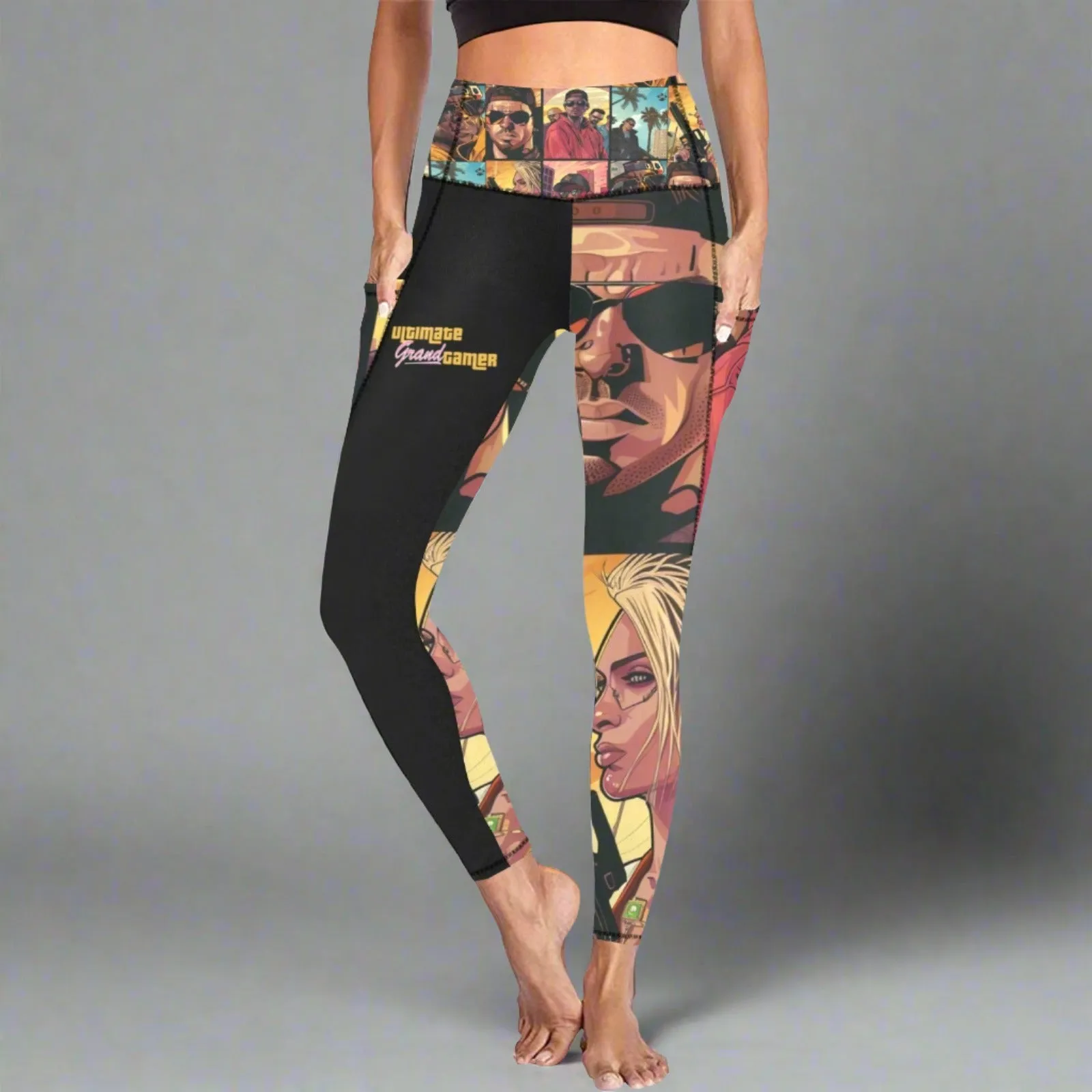 Ultimate Grand Gamer Leggings High Waist Leggings with Pockets