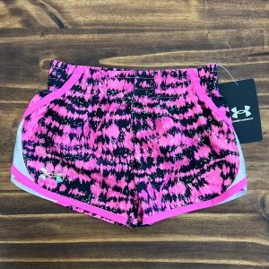 Under Armour Girl UA Fly By Printed Short - Fluo Pink