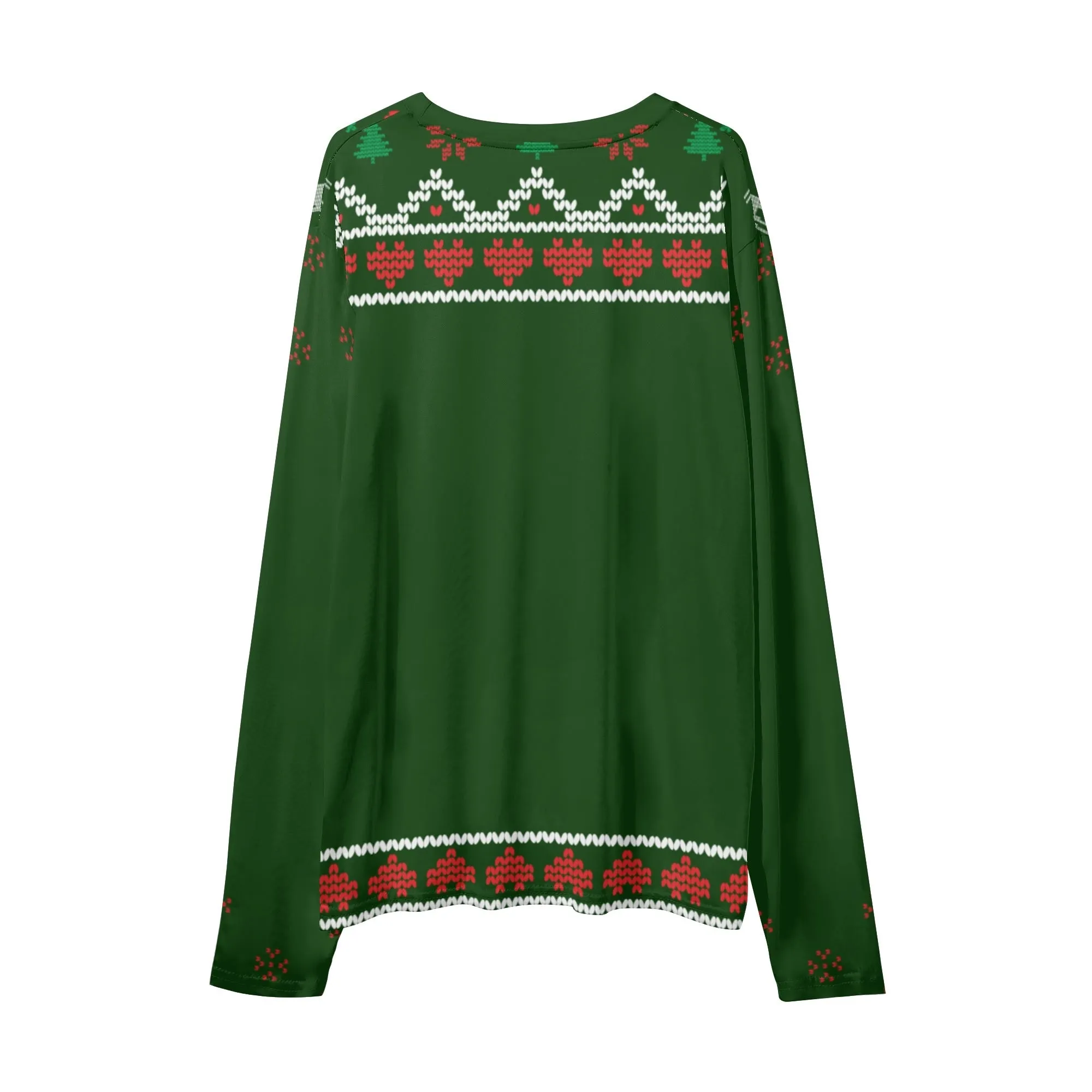 Unisex Green Drunk Elves Matter Typography Ugly Christmas Sweatshirt