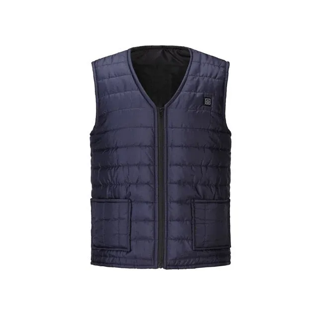 UNIsex Smart heated Cotton Vest USB Infrared Electric Outdoor