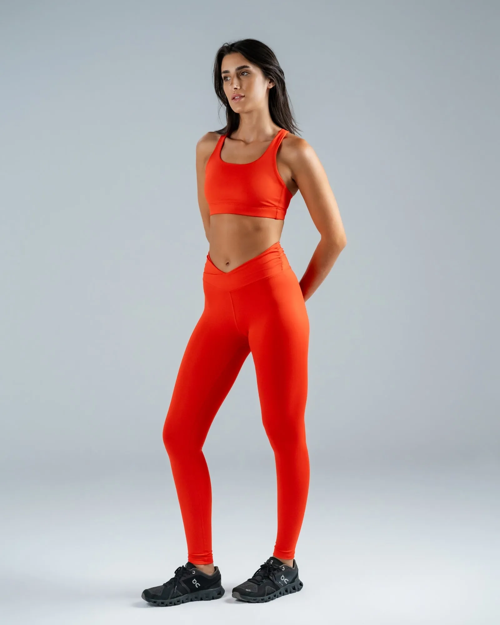 V-Line Blood Orange Sports Leggings