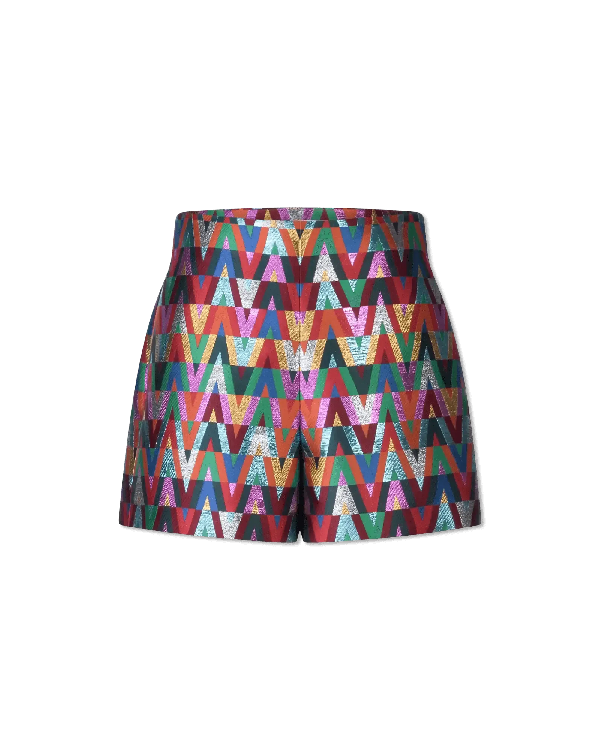 V Optical Multicolor Printed Shorts