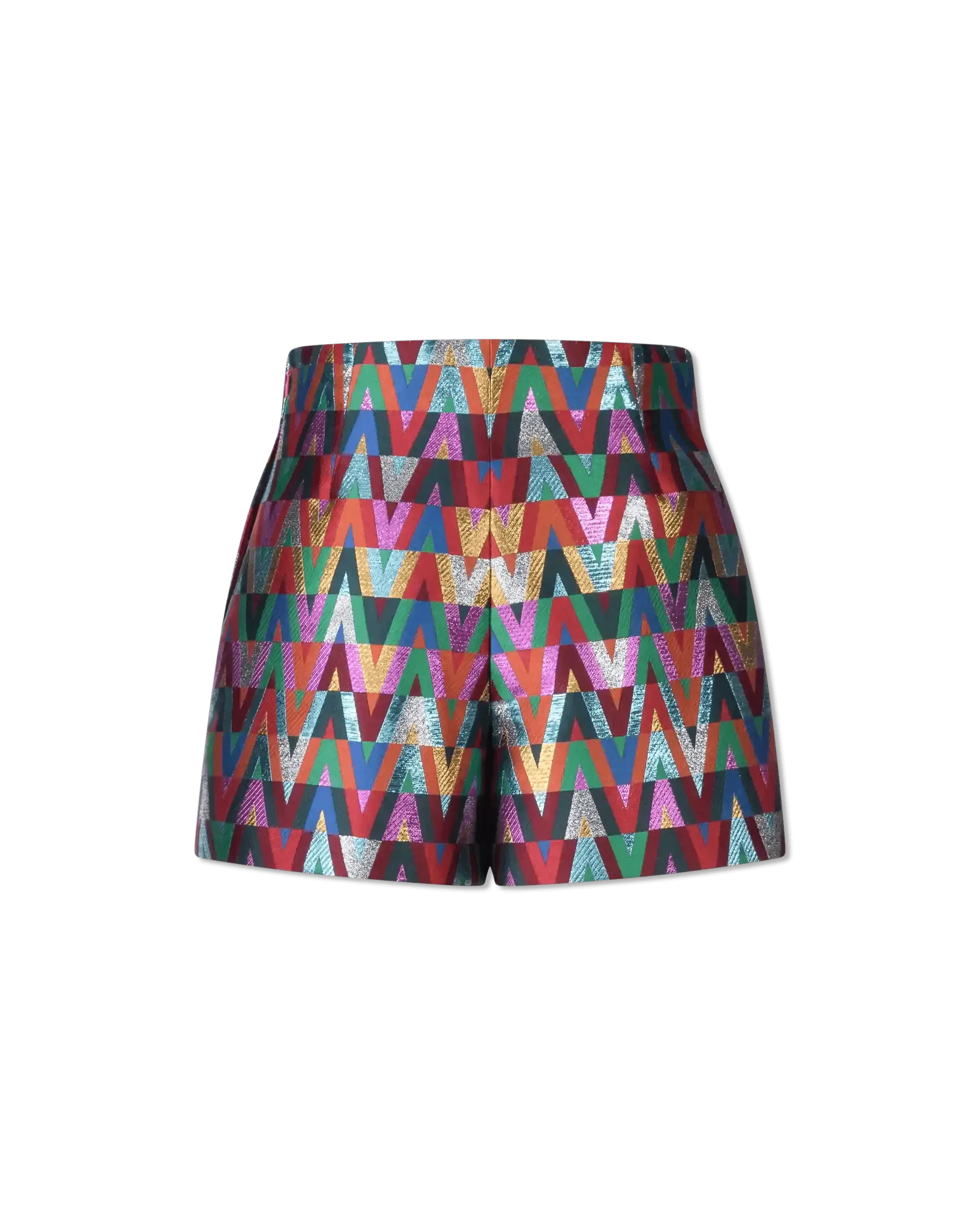 V Optical Multicolor Printed Shorts