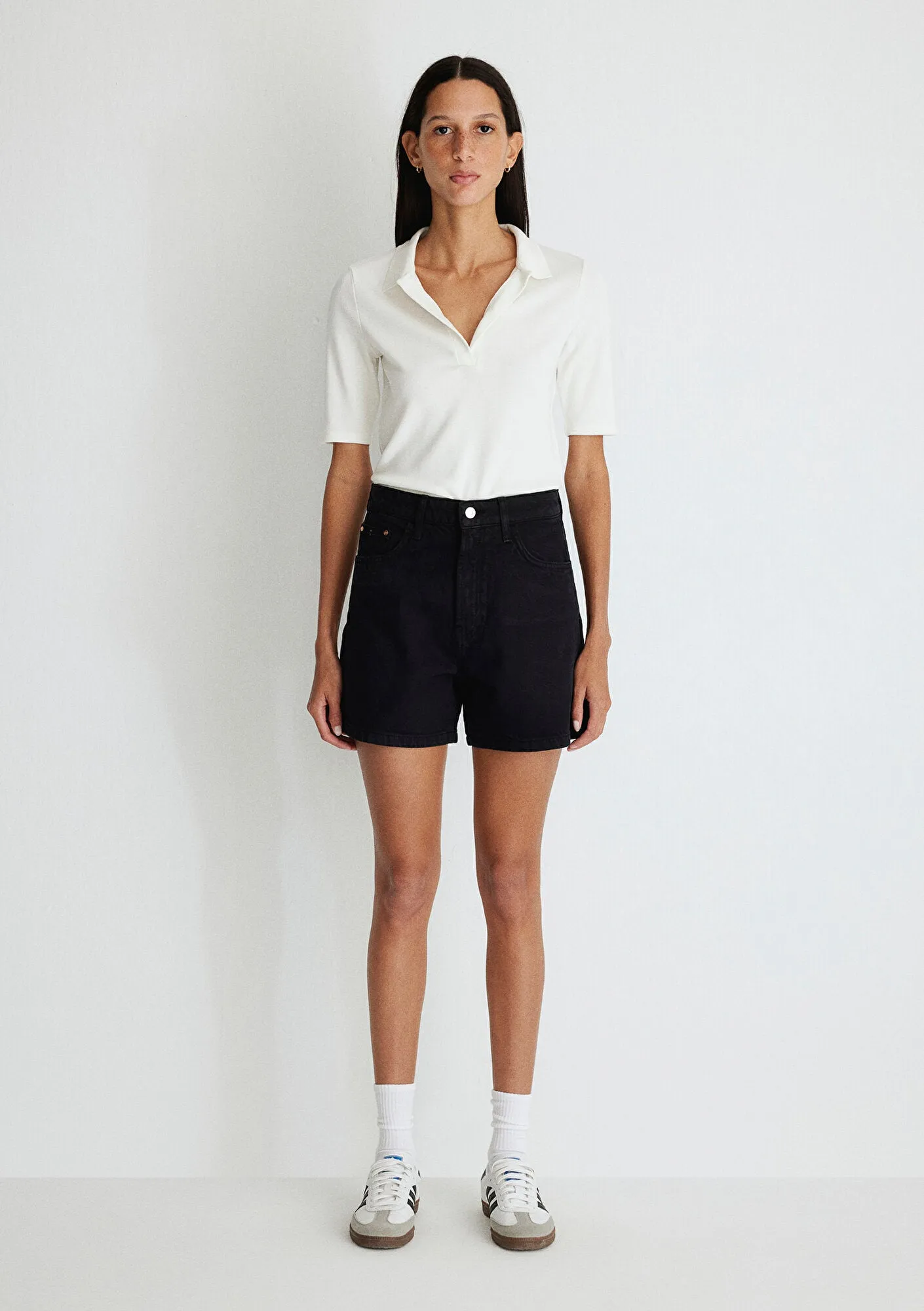 Verna Black 90s Jean Shorts