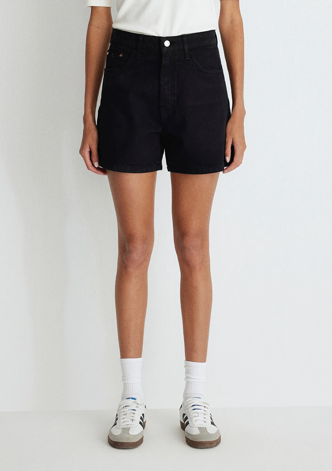 Verna Black 90s Jean Shorts