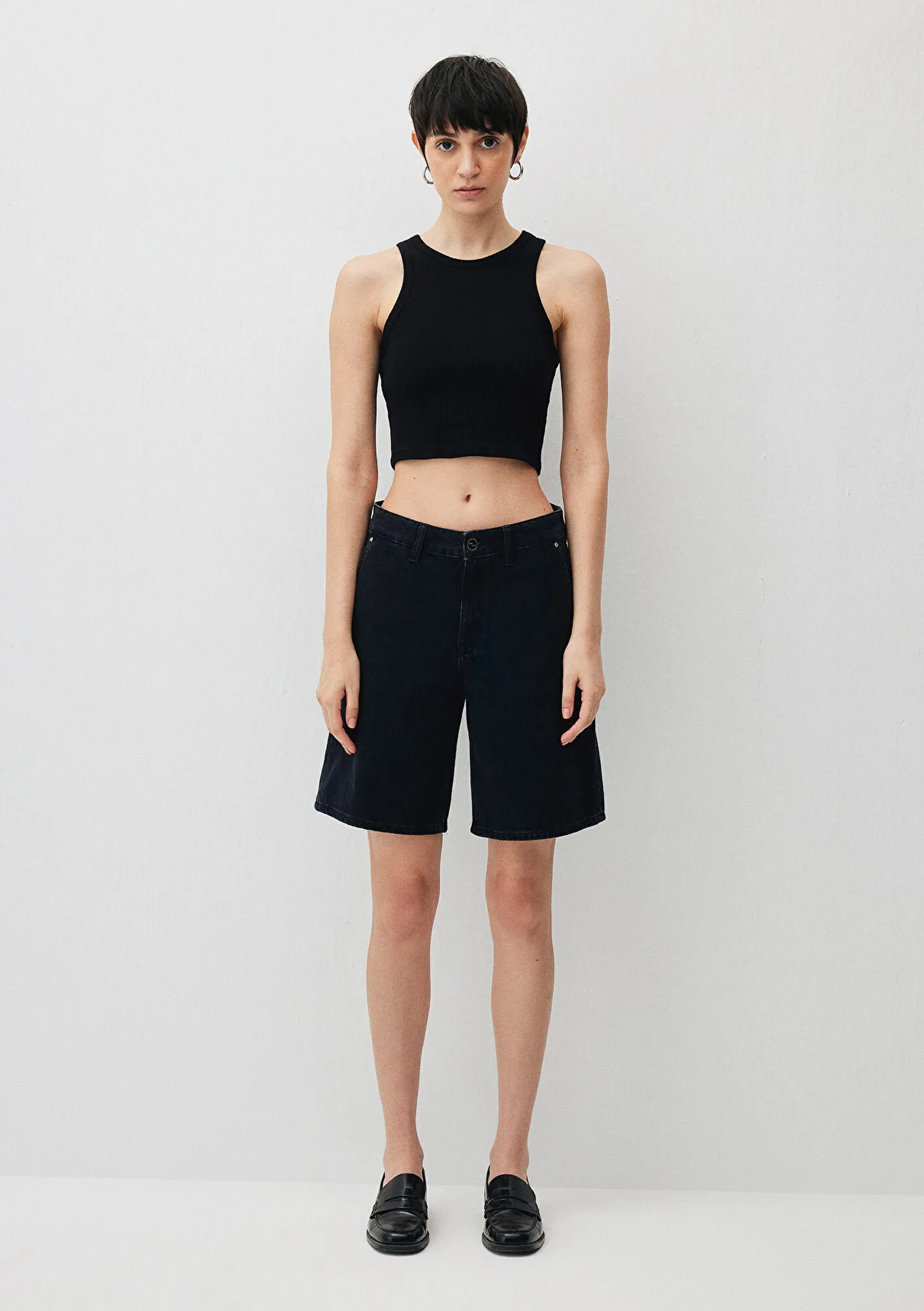 Violet Dark Smoke Iconic Jean Shorts