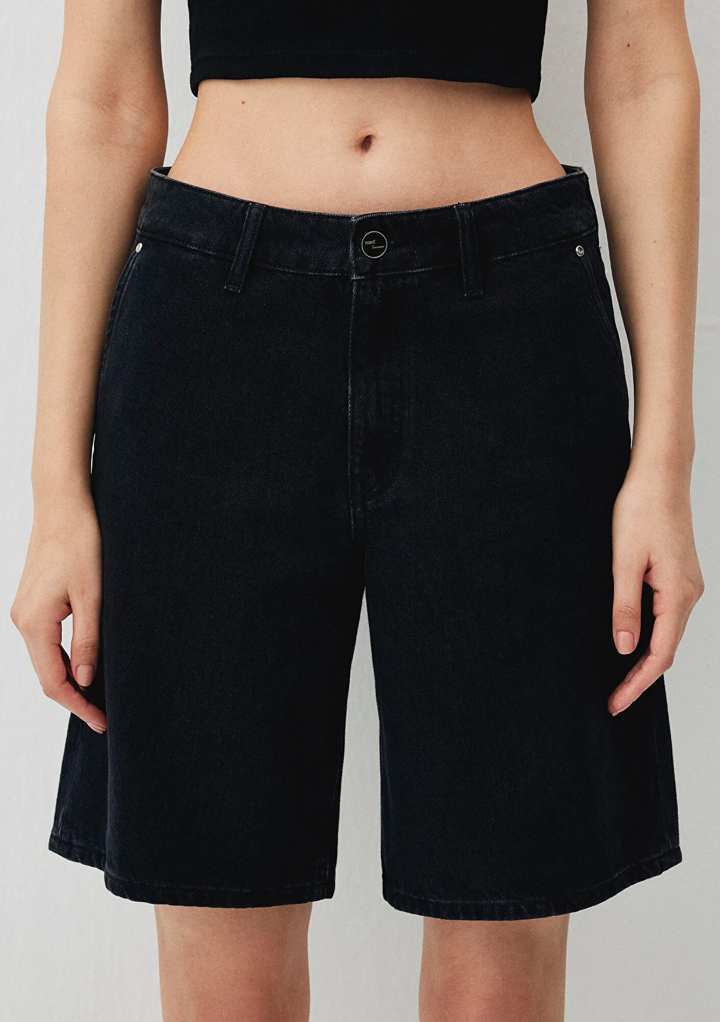 Violet Dark Smoke Iconic Jean Shorts