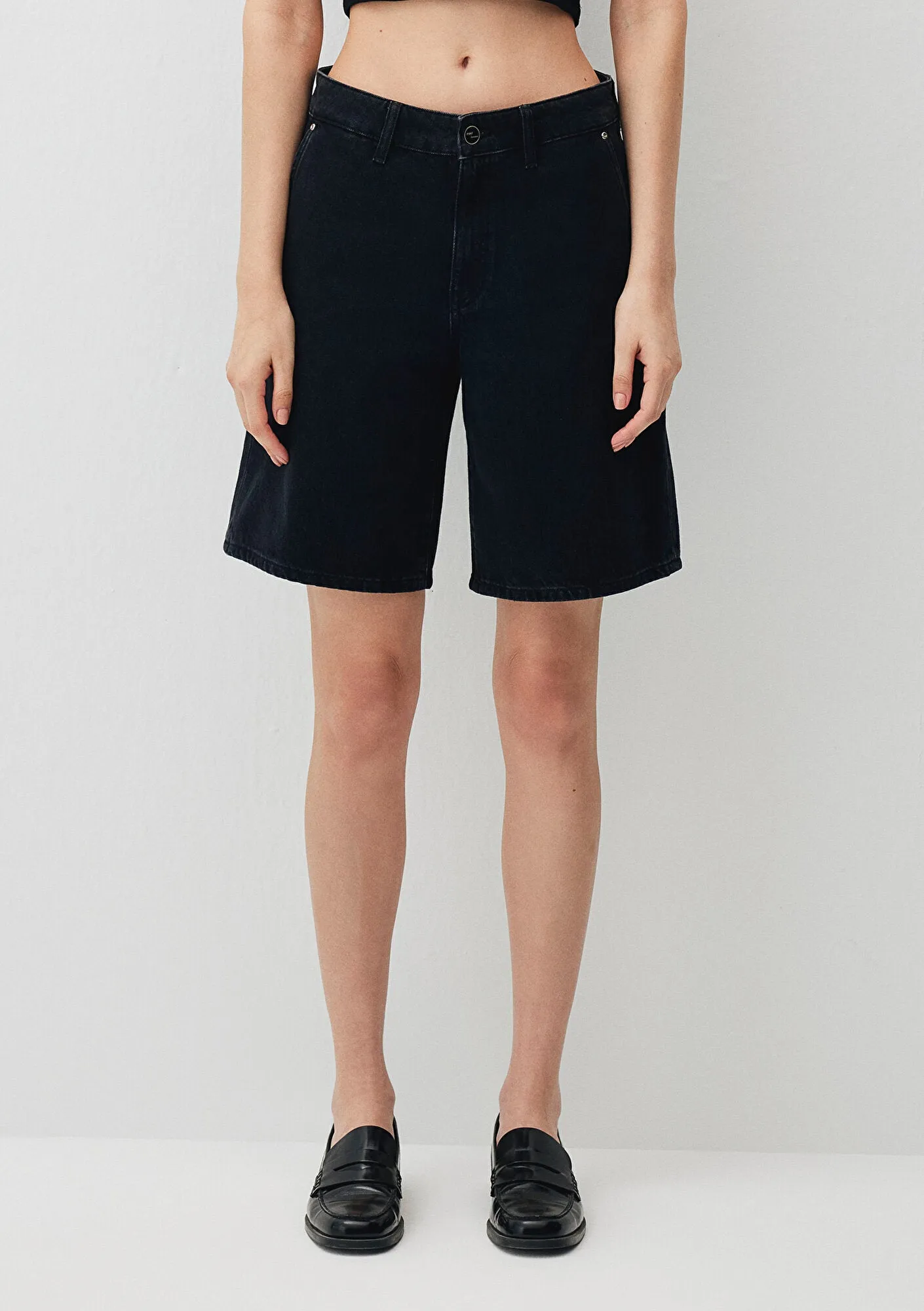 Violet Dark Smoke Iconic Jean Shorts