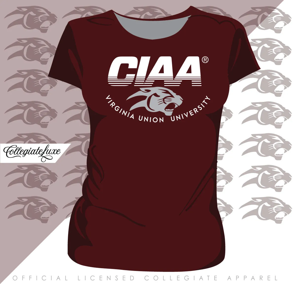 VUU | CIAA LOGO Maroon Ladies Tees