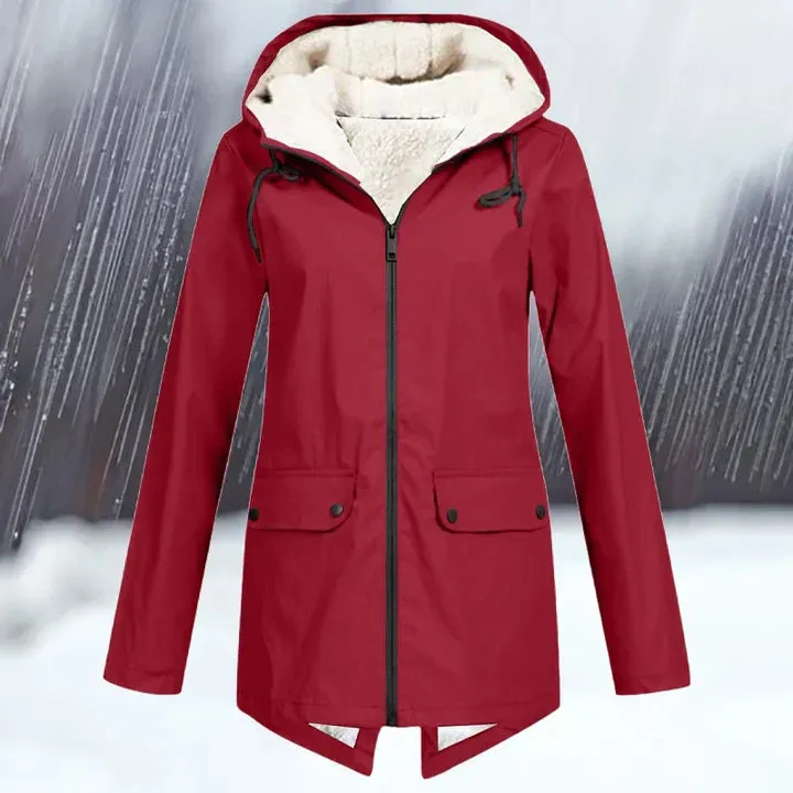Waterproof and windproof hooded jacket with added warmth