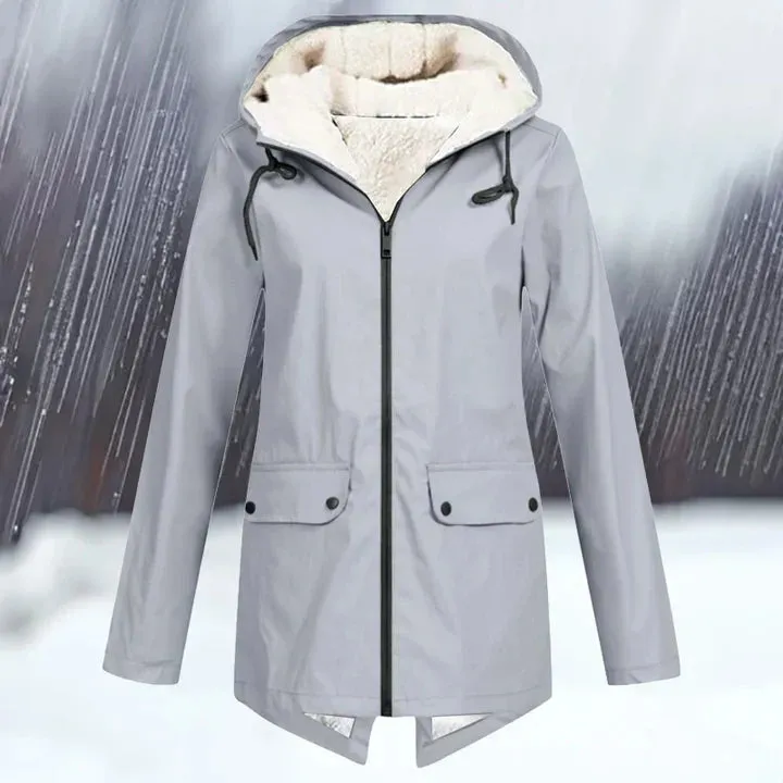 Waterproof and windproof hooded jacket with added warmth