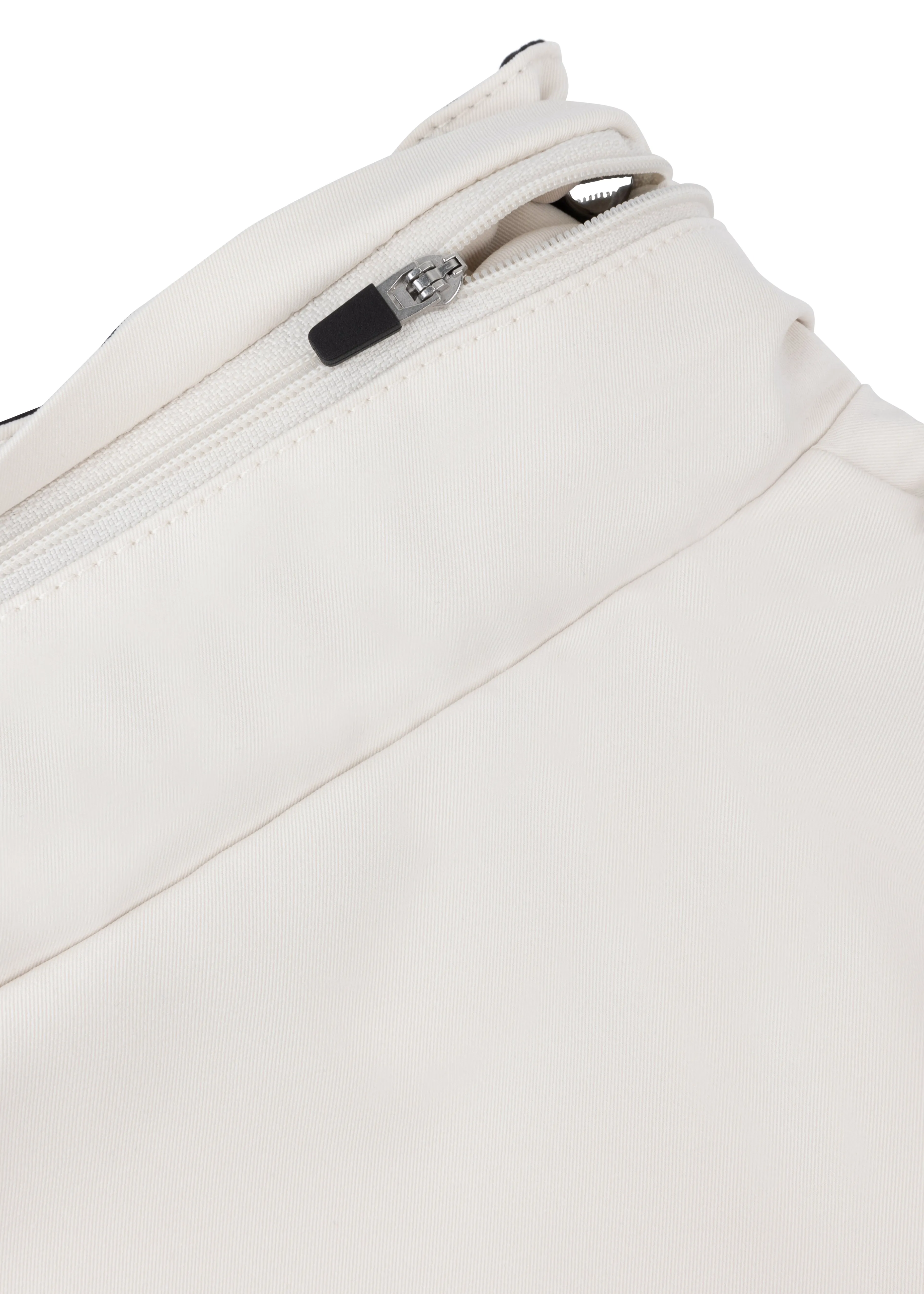 Waterproof Straight Fit Coat  | Cream Black