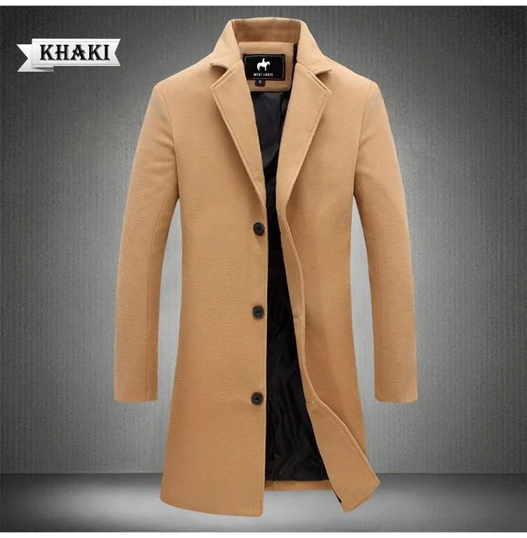 West Louis™ Business-Man Windproof Long Coat