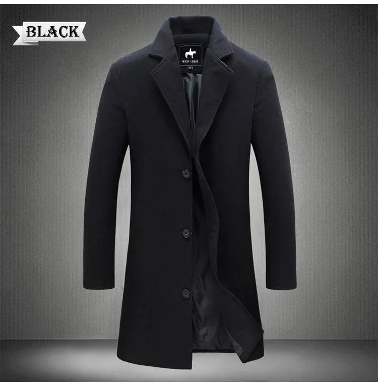 West Louis™ Business-Man Windproof Long Coat
