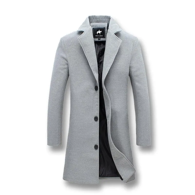 West Louis™ Business-Man Windproof Long Coat