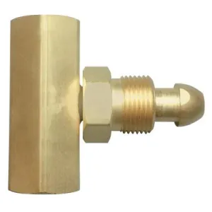 Western Enterprises Manifold Coupler Tees, Coupler, Brass, Argon/Helium/Nitrogen, T-92