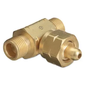 Western Enterprises Manifold Coupler Tees, Coupler, Brass, Carbon Dioxide, T-CO-2