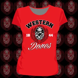 WESTERN HS | The SEAL | RED Ladies Tees (DK)