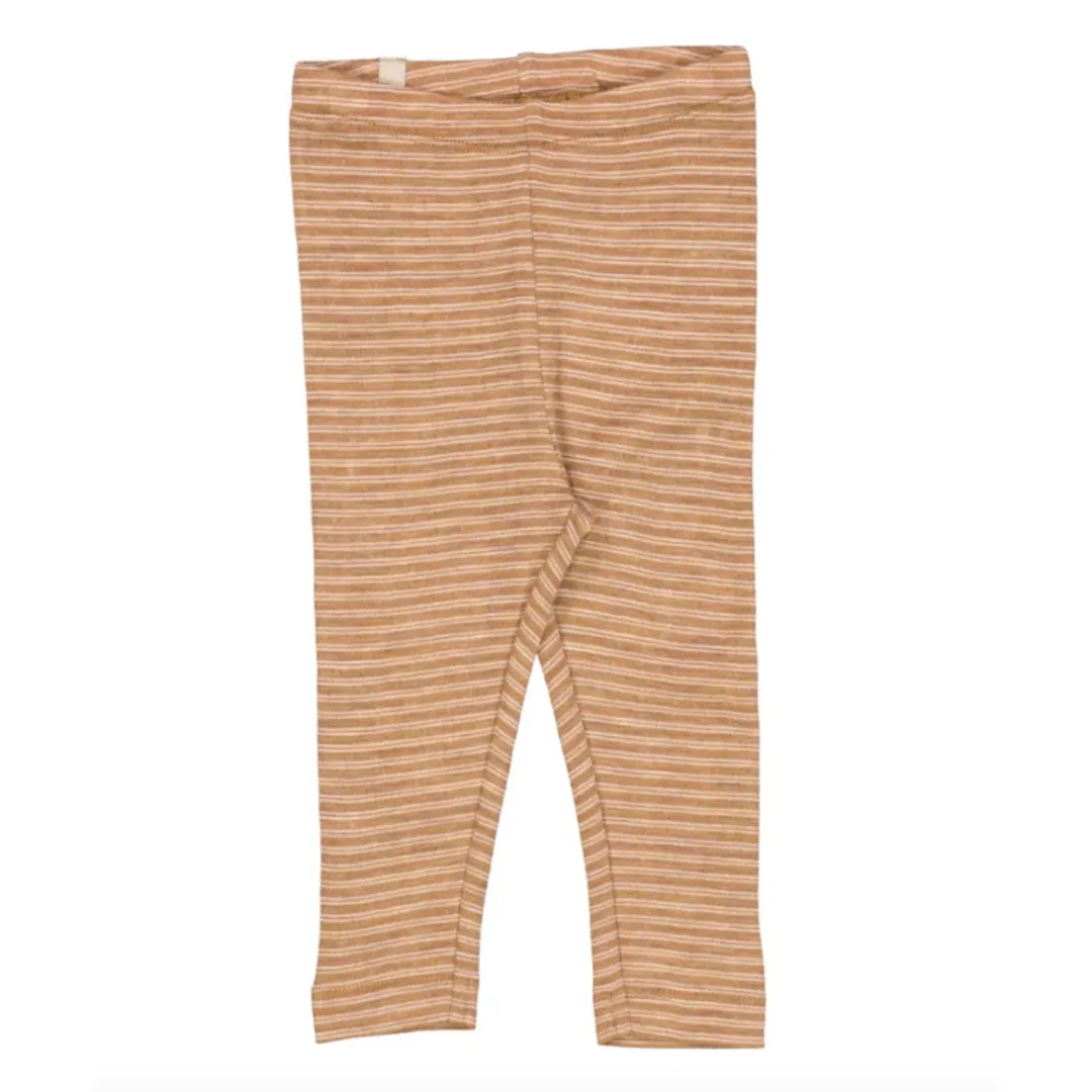 Wheat Wool Clay Leggings Stripe