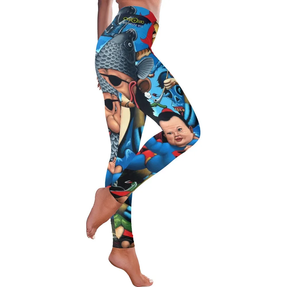 When Tigers Smoke Pipes Low Rise Leggings