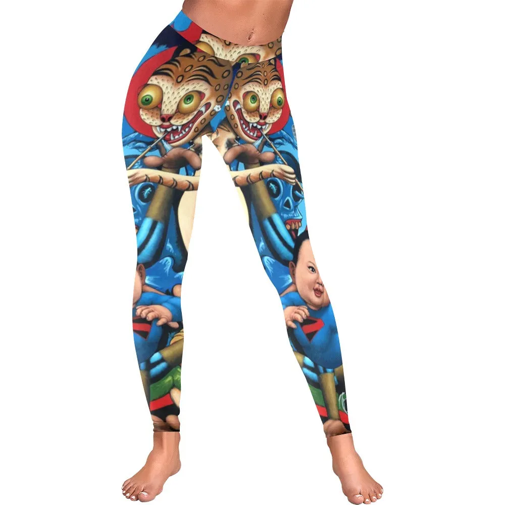 When Tigers Smoke Pipes Low Rise Leggings