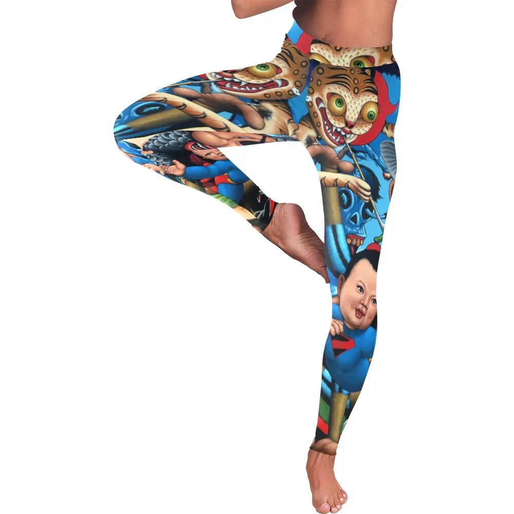 When Tigers Smoke Pipes Low Rise Leggings