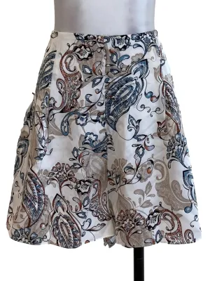 White Printed Shorts