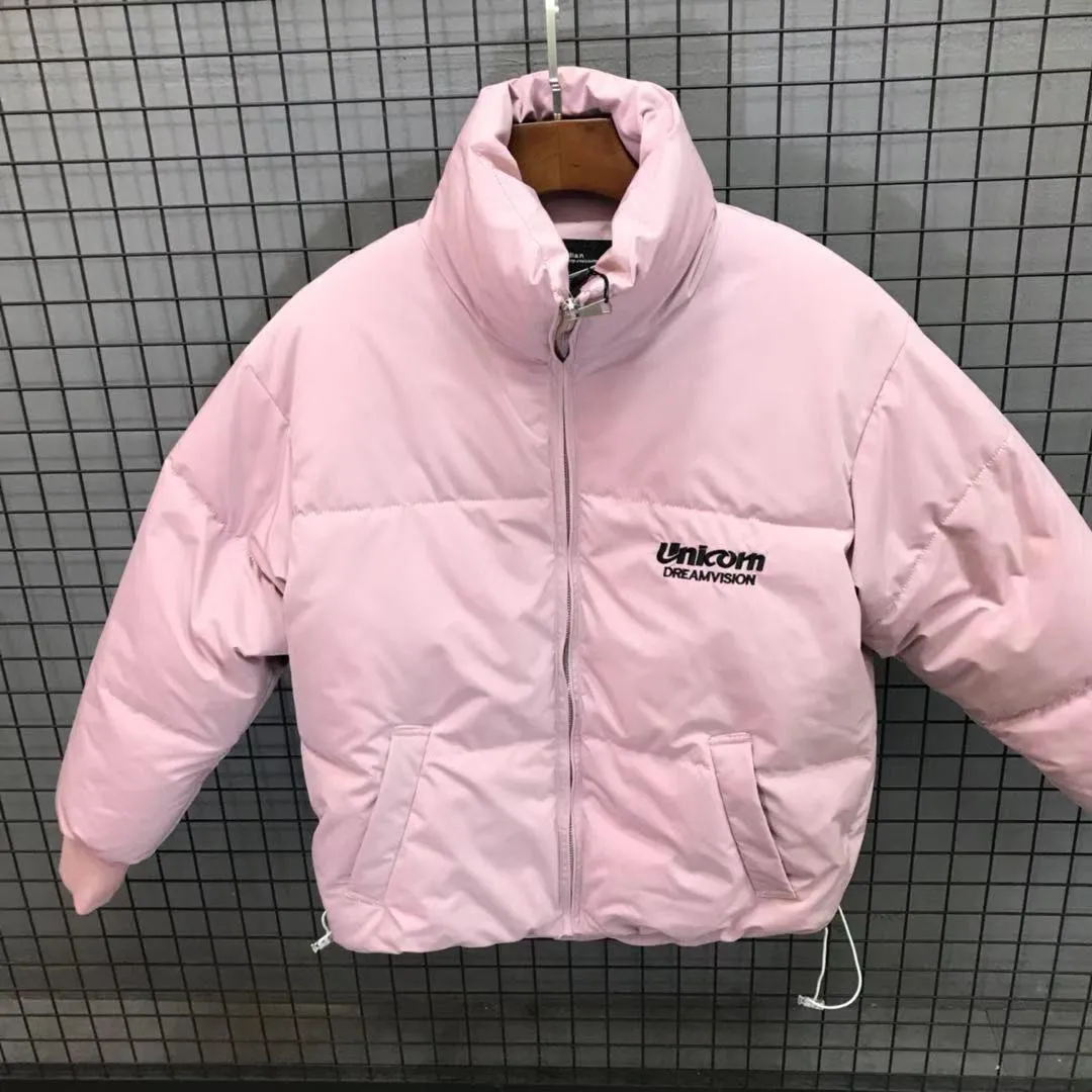 Winter Down Padded Jacket Trend Men and Women's Self-cultivation Stand-up Collar Bread Jacket Korean Style Loose Padded Jacket