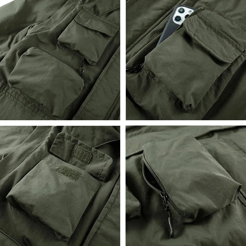 Winter New Men Fleece Warm Thick Jacket Mens Fashion Hooded Waterproof Coat Autumn Windproof Classic Casual Tactical Jacket Male
