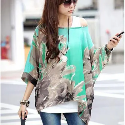 Women Blouses Fashion Womens Casual Chiffon Blouse Style 4XL 5XL 6XL Plus Size Women Chiffon Shirts Tops