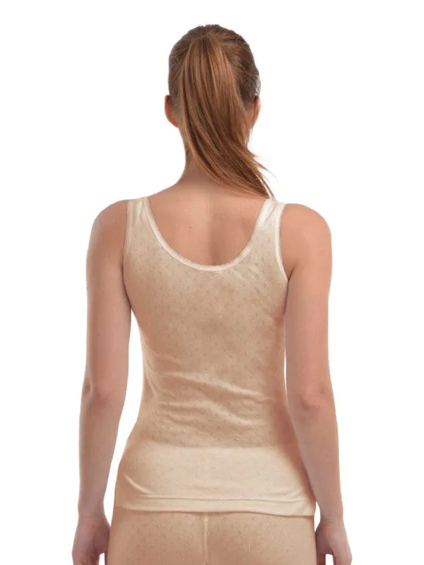 Women Skin Solid Thermal Top-L/SLEEVELESS-Skin